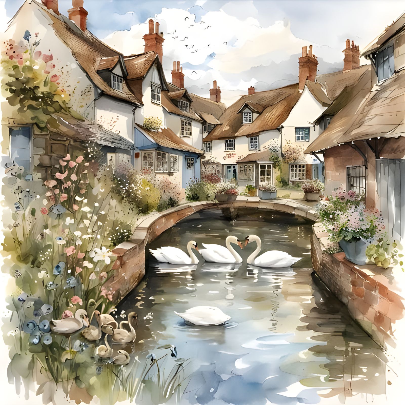 An English village  by @Donny Moped