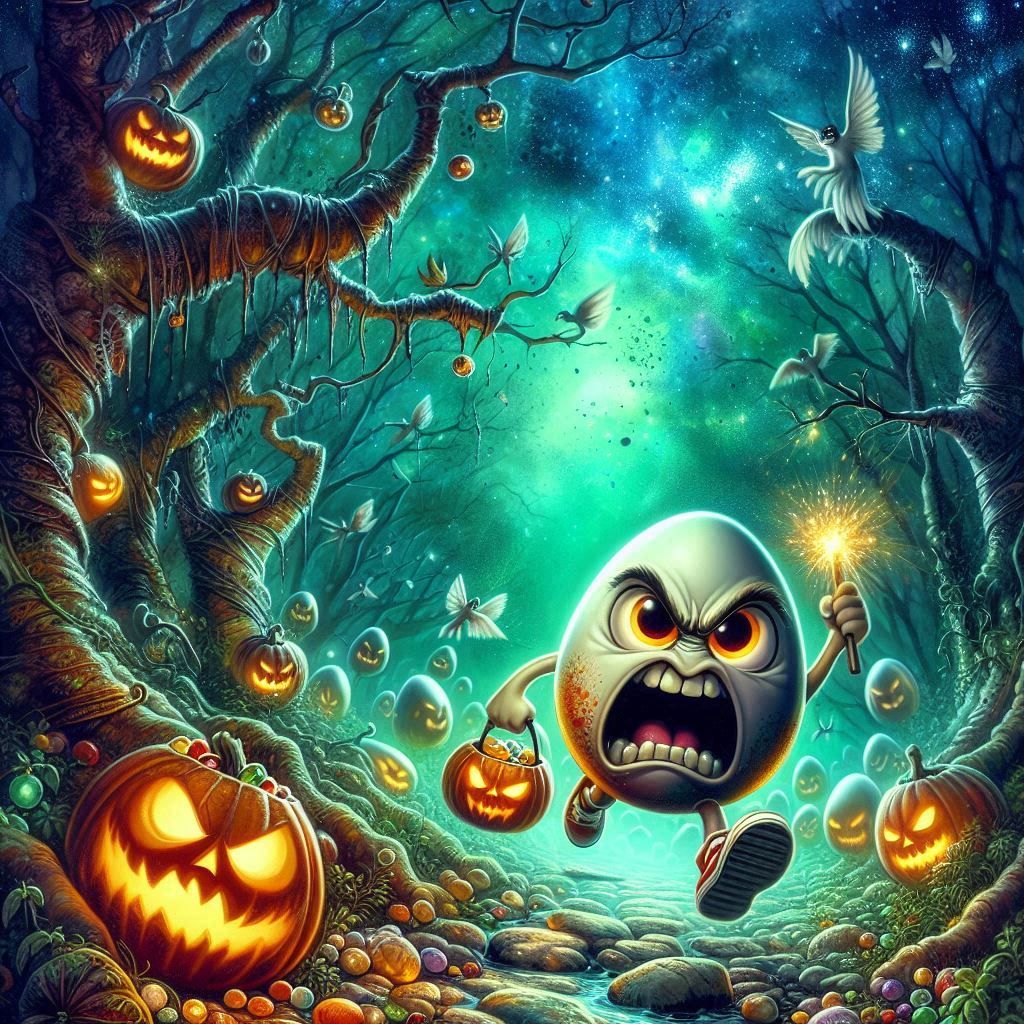 Trick-or-treat Angry eggs
