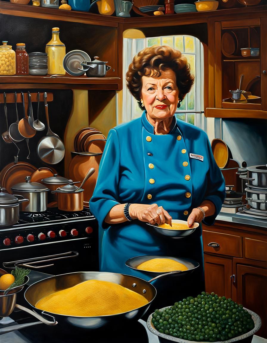 Julia Child 01 - AI Generated Artwork - NightCafe Creator