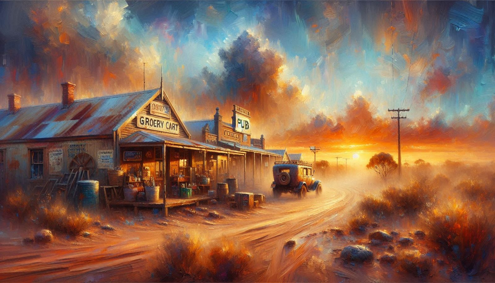 The shop next to the pub, you can't miss it