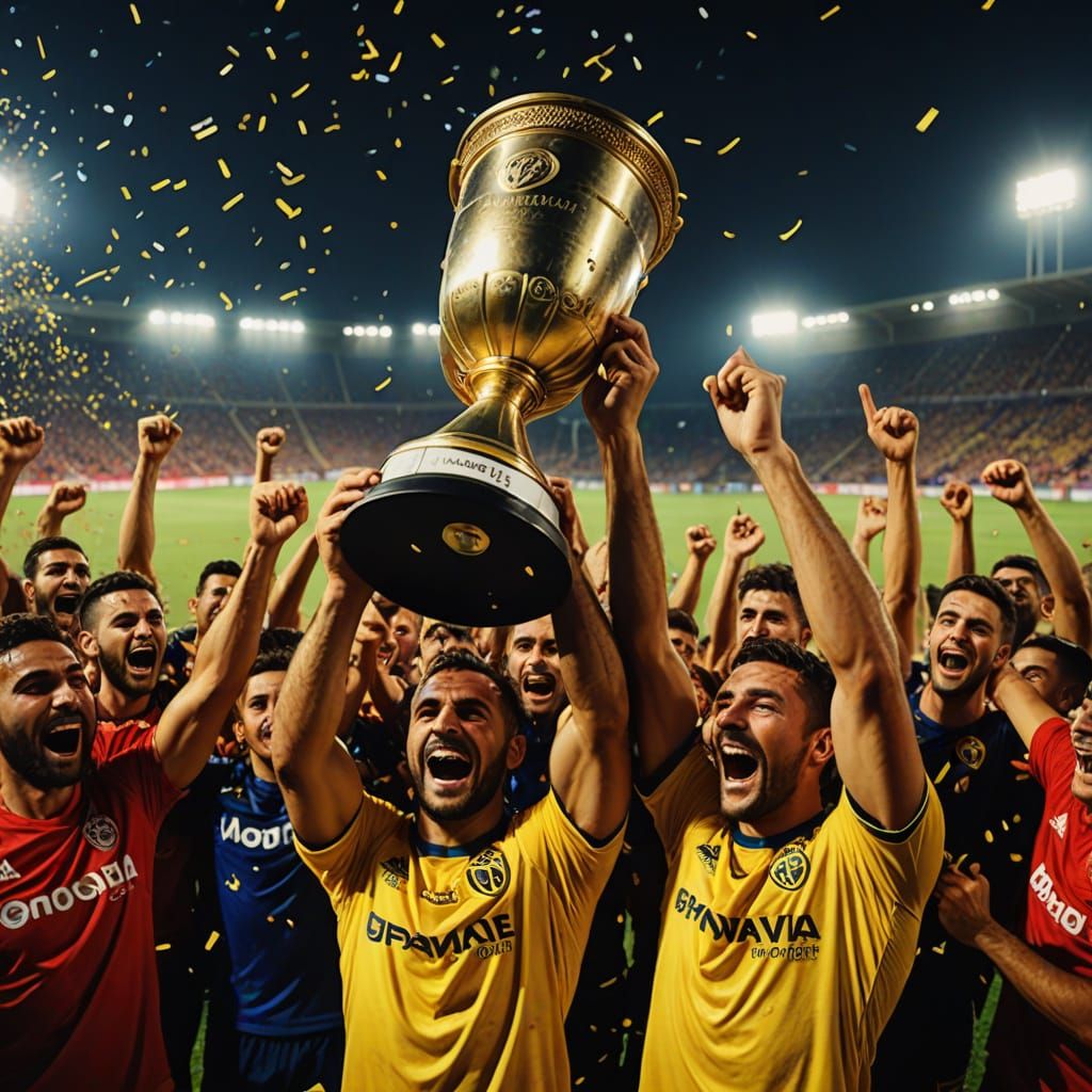 Maccabi Tel Aviv Victory Celebration: Sports Photography