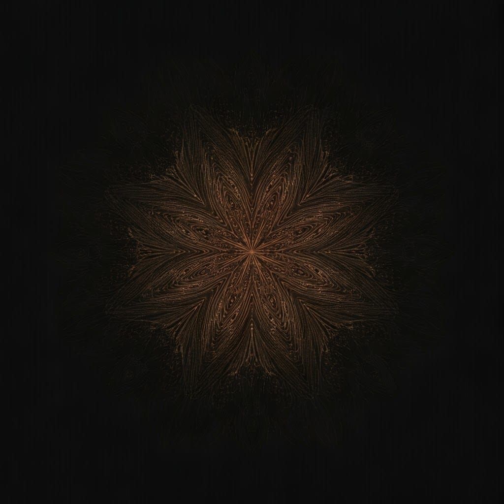 Ancient Egyptian Scene with Golden Accents and Burning Lamps