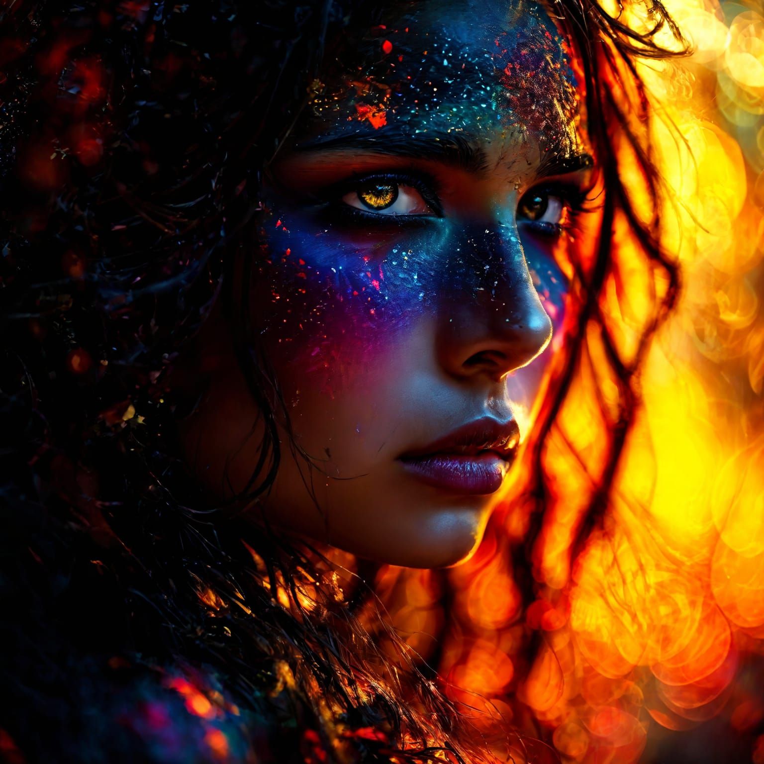 A captivating image of a powerful dark fantasy character (Up...