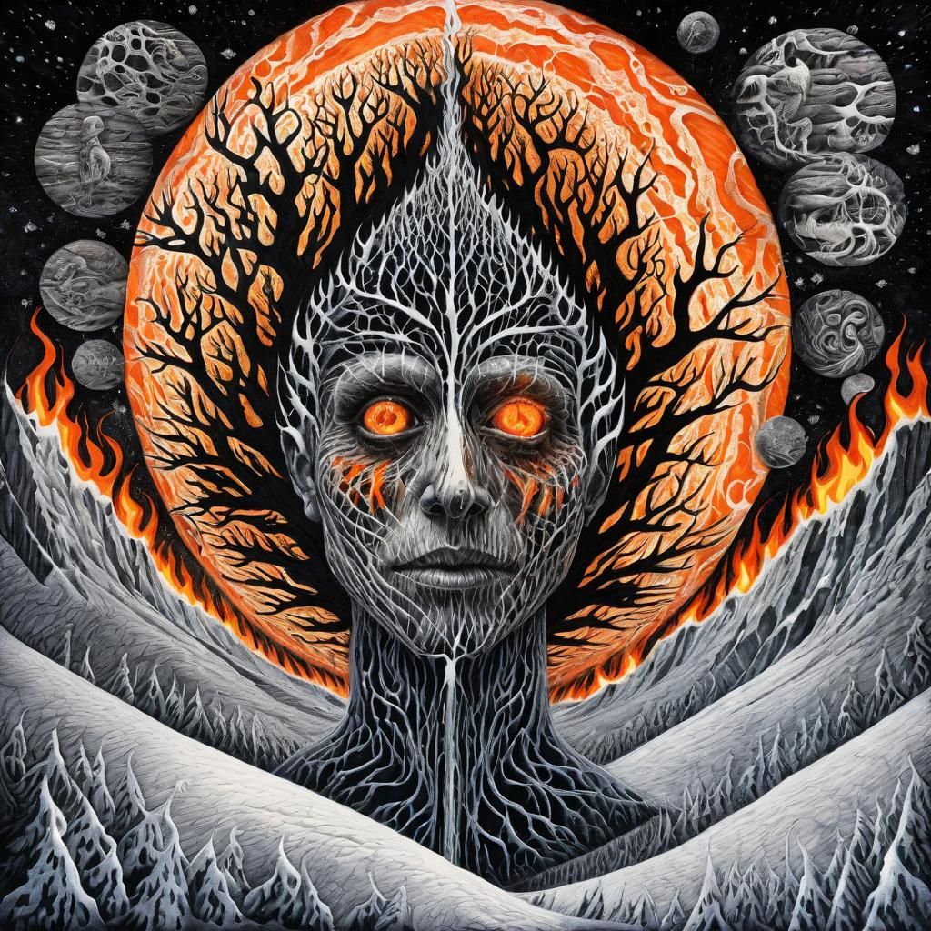 No comfort has the fire at night, that lights the face so co...