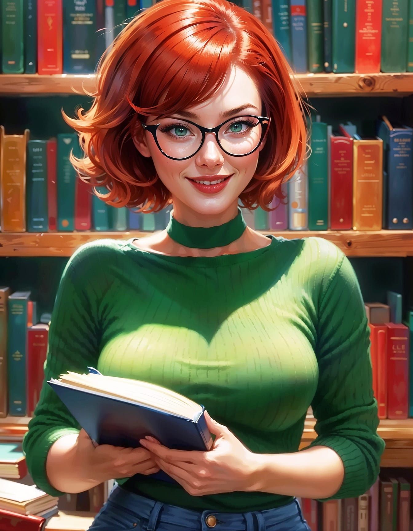 Redhead Next Door Buys More Books