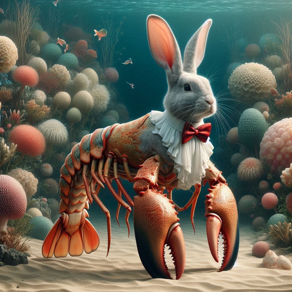 Bunny lobster - Bunster  by @BunnyFooFoo
