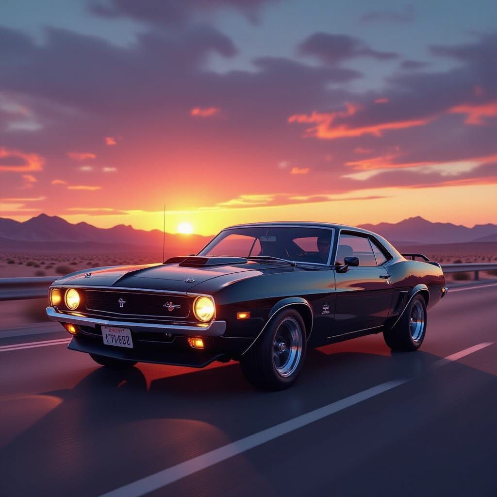 extremely cool looking realistic muscle car  by @J_