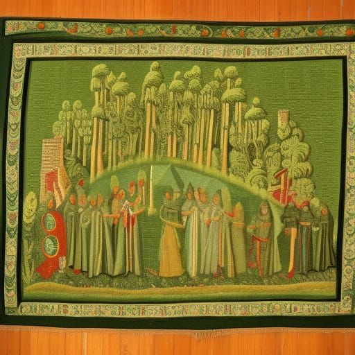 Beneath the Canopy medieval tapestry