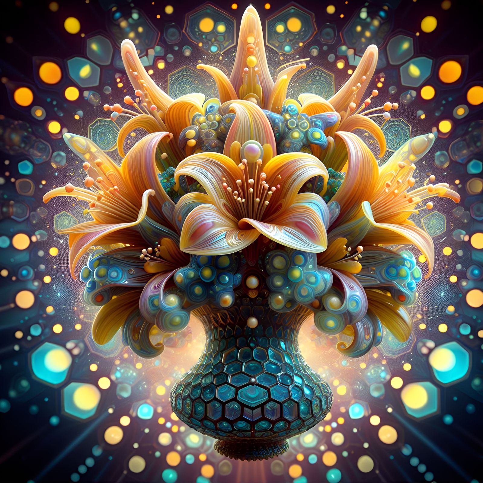 Heady Glass Flowers [vol.1]  (Dall-E-3,  27dec23)