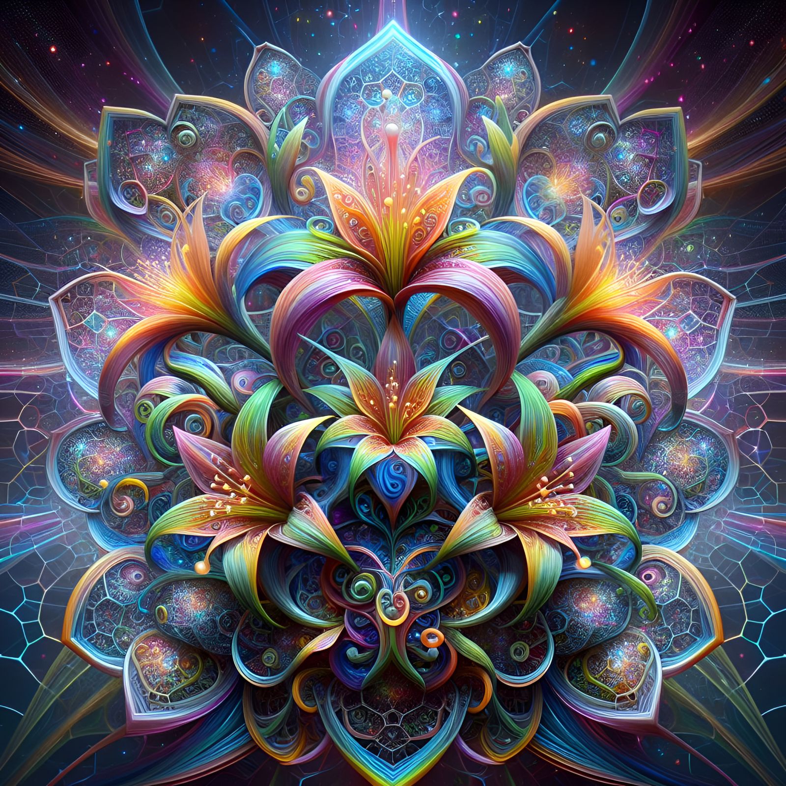 Heady Glass Flowers [vol.1]  (Dall-E-3,  27dec23)