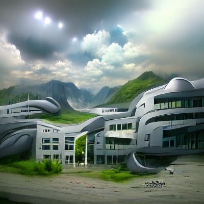 futuristic school