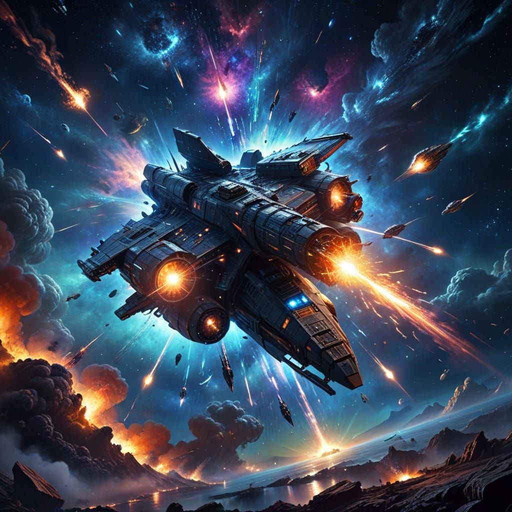 Surreal Cosmic Battle Unfolds Among Galaxies