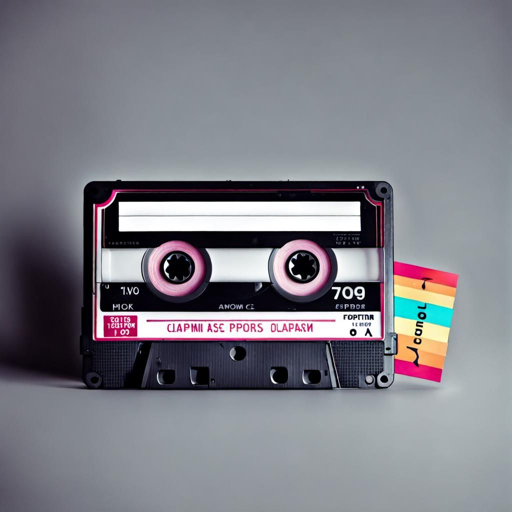 a cassette tape that blasts earworm pop songs.