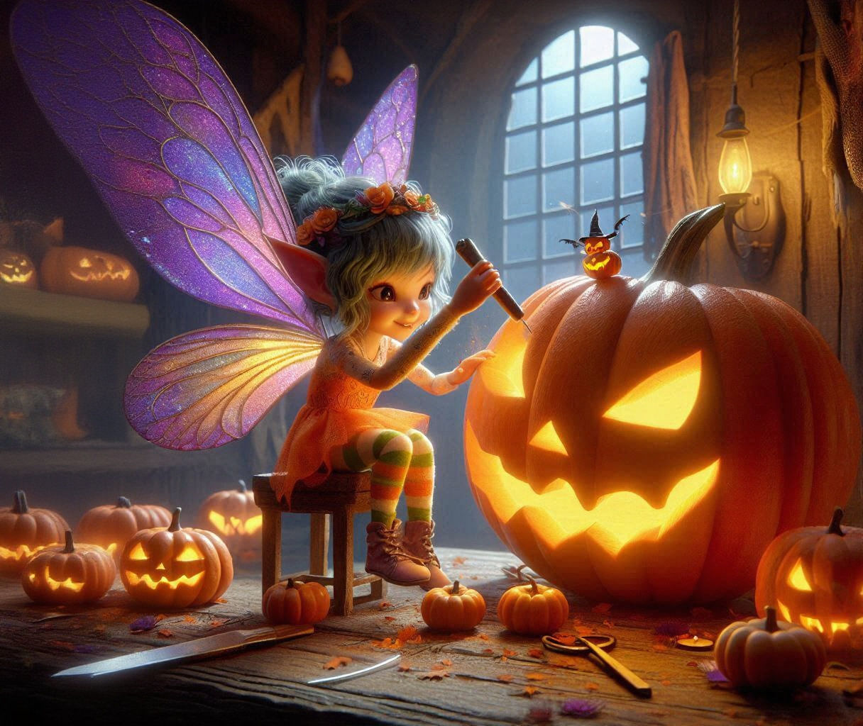 Pumpkin Carving Fairy