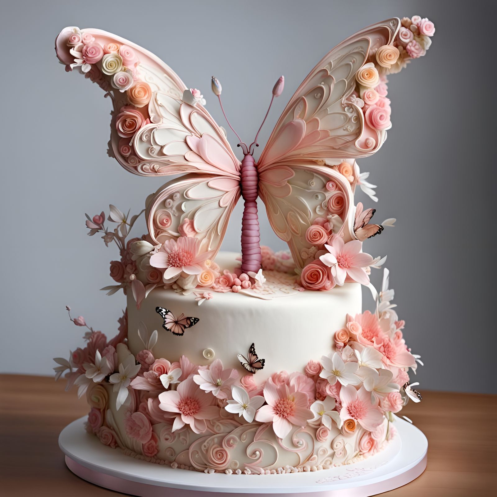 Cake Sculpture butterfly   by @Kaleidoscope