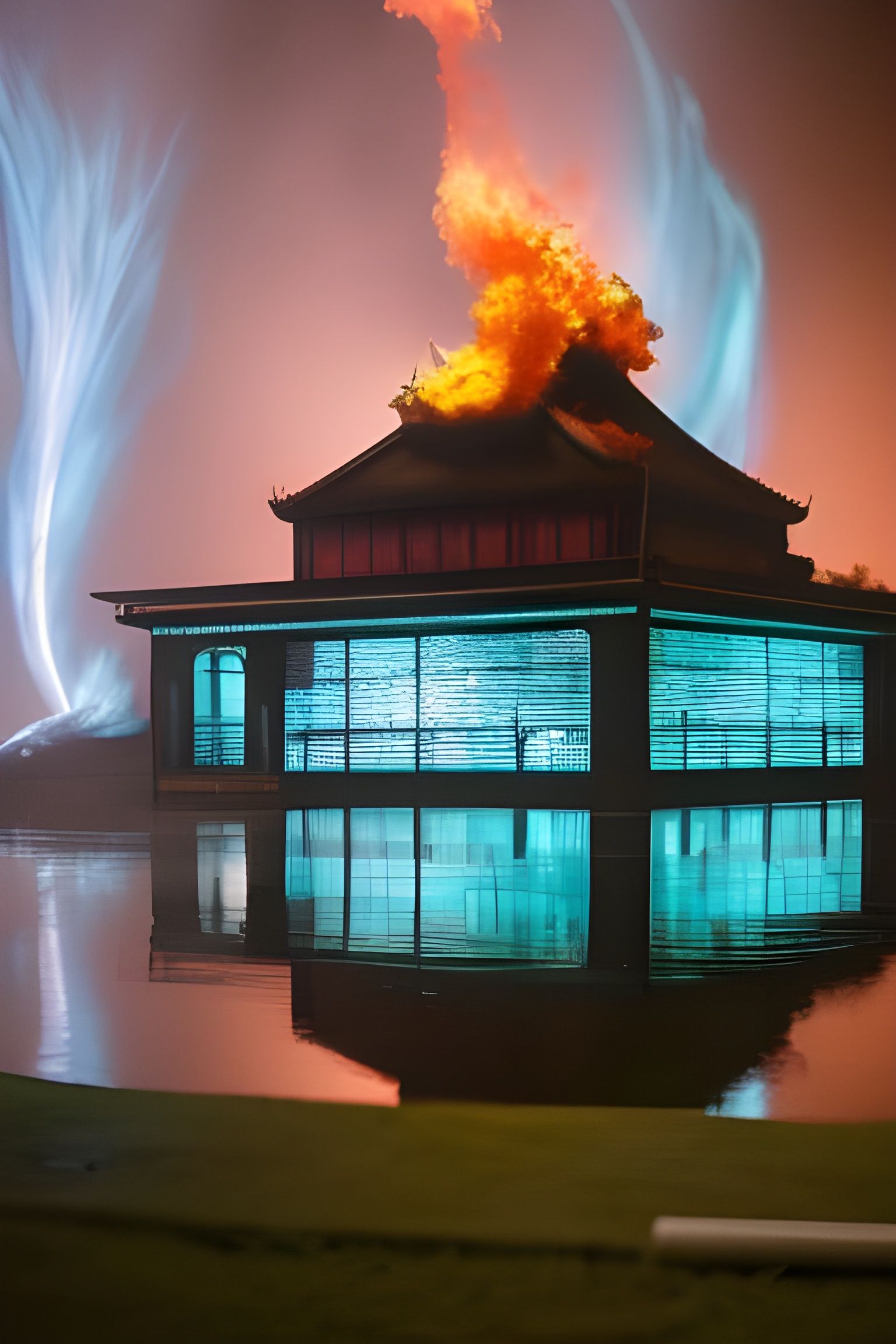 Surreal Stopmotion Scene in Hyperrealist Style