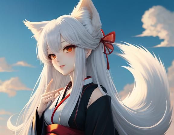 .Cute Anime/manga/kitsune Girl  
  by @Lots-of-games-to-play