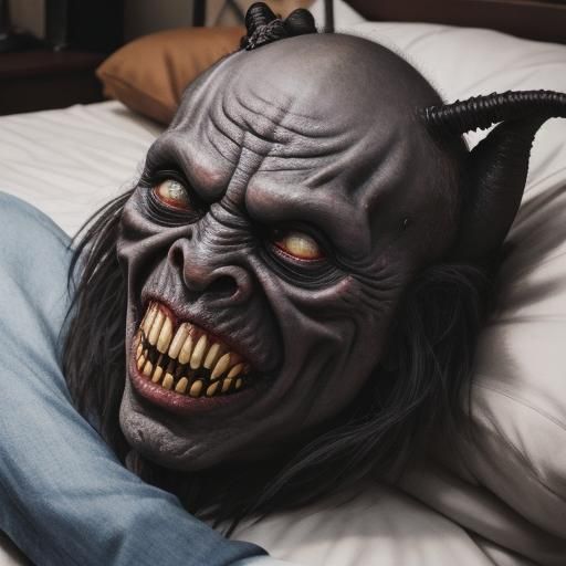 ( ultra photorealistic professional cinematic award winning photography )Absolutely horrifying grinning grotesque absolute monstrosity pure...