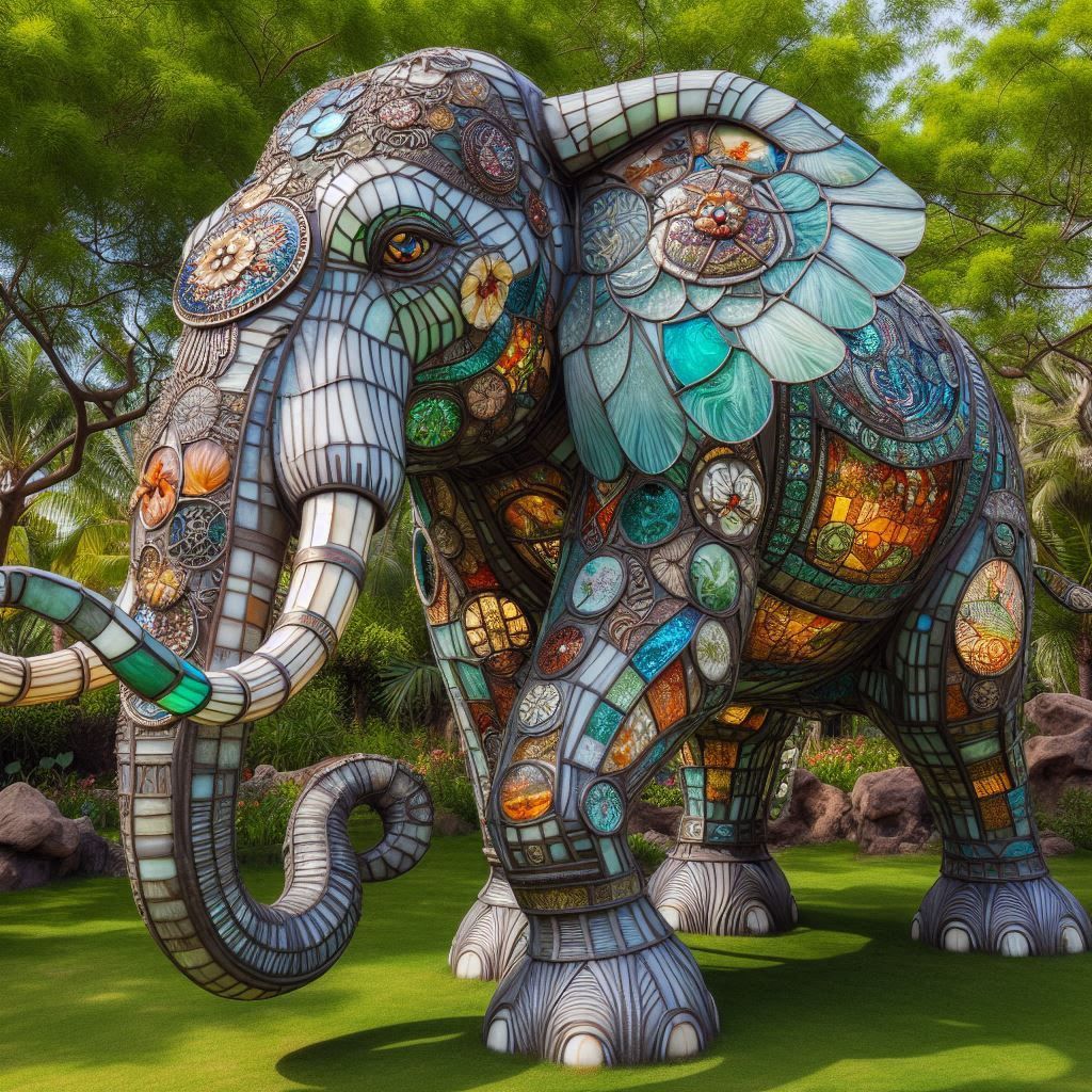 Reuse Repurpose Recycle : Glass Elephant