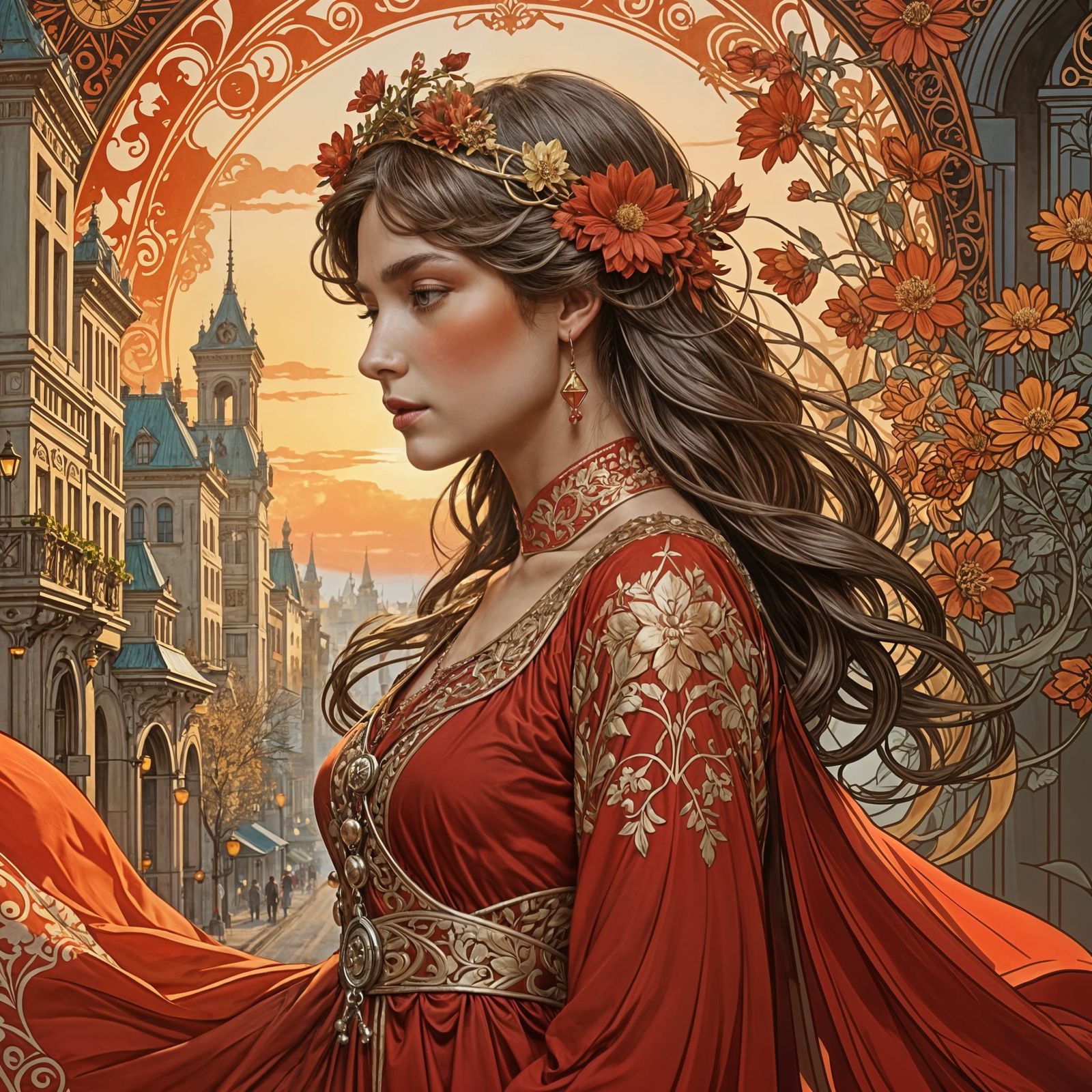 red dress woman  by @ilteber