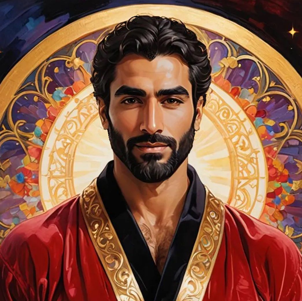 Handsome man in spledour