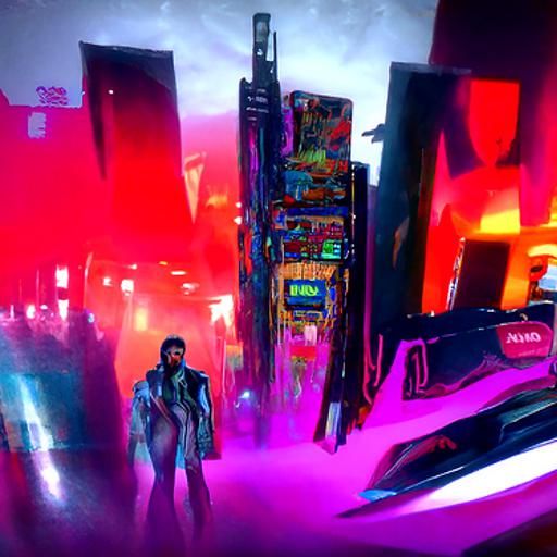 Chicka Boom Boom cyberpunk 2099 blade runner 2049 neon expre...