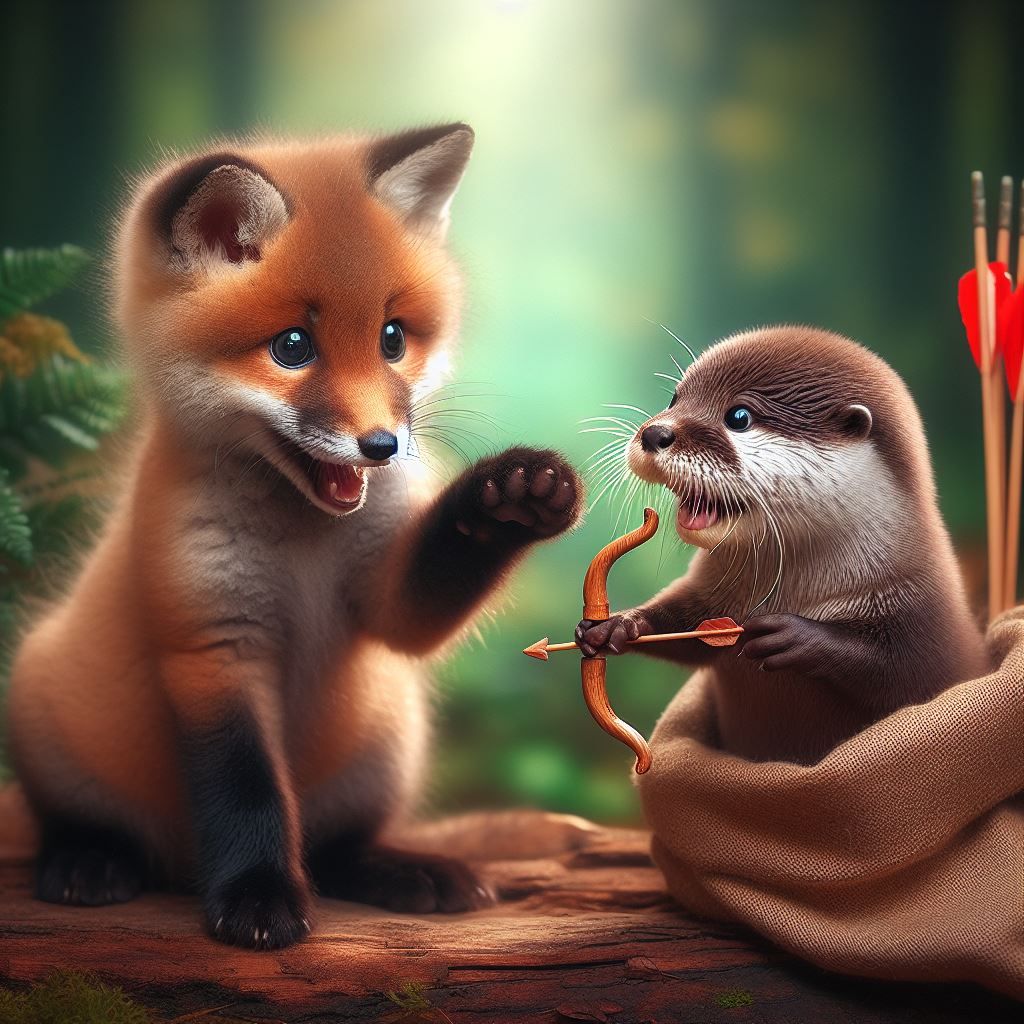 A little present for baby otter!