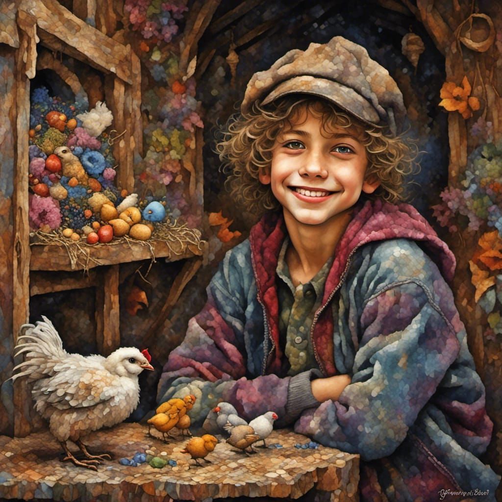  Fond of chicks  by @Oreva