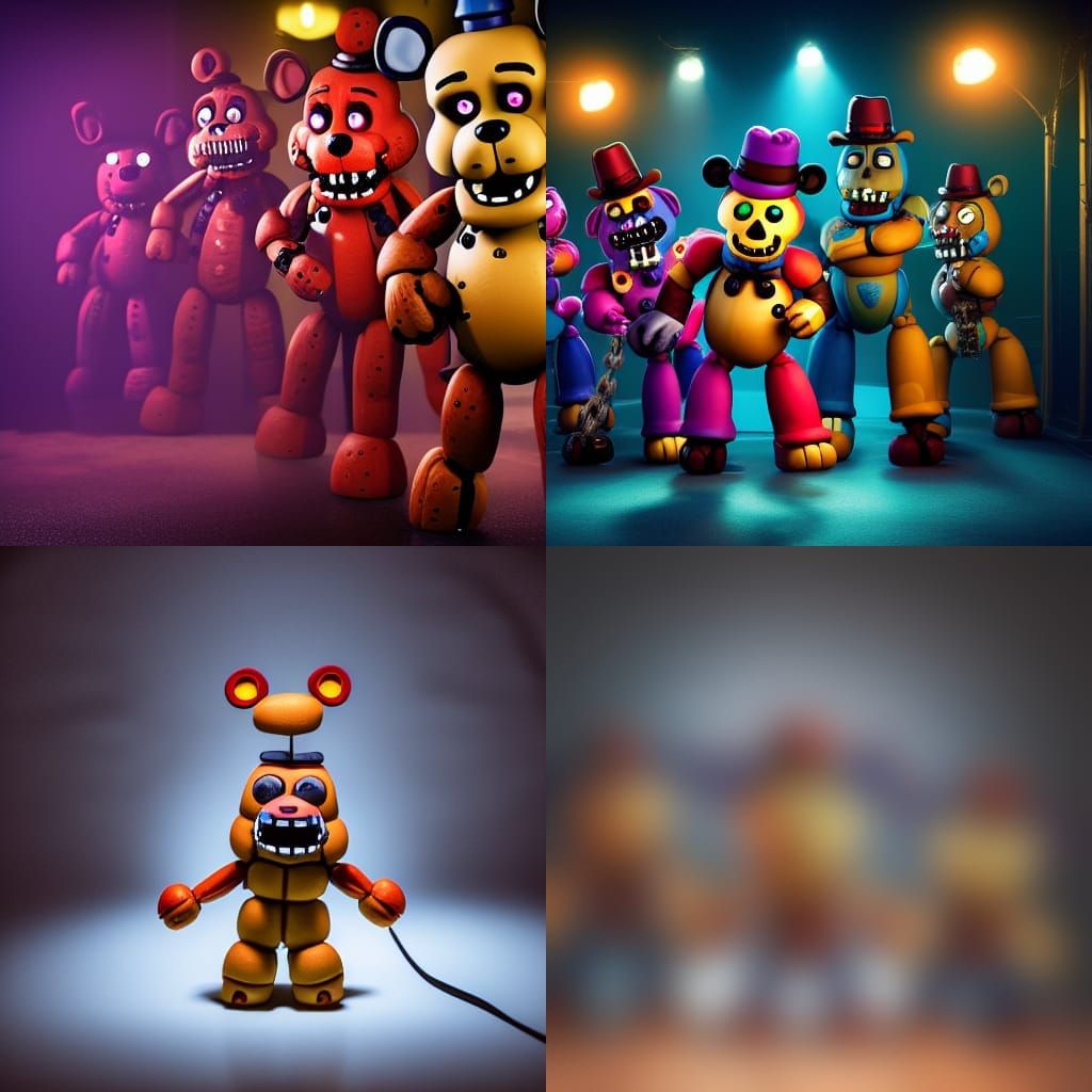 Cute Five nights at freddys AI Generated Artwork NightCafe Creator