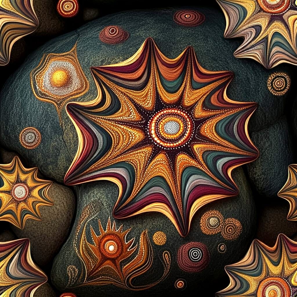 Cosmic Rock Painting