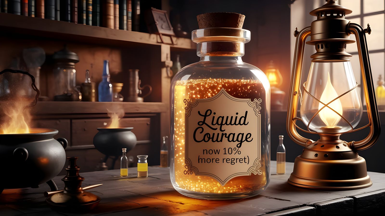 Liquid Courage (Now 10% More Regret)  by @Josh