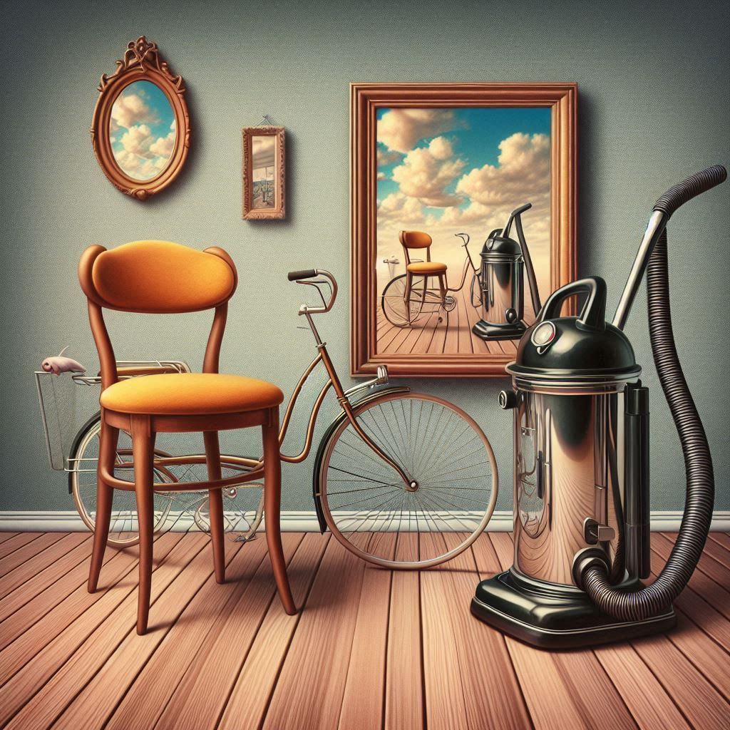 Ensemble with vacuum cleaner