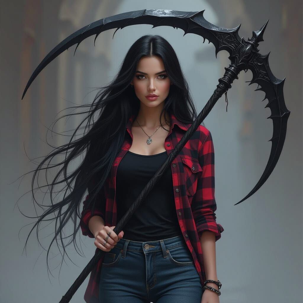 Ariana, half human, half reaper, ALL monster hunter