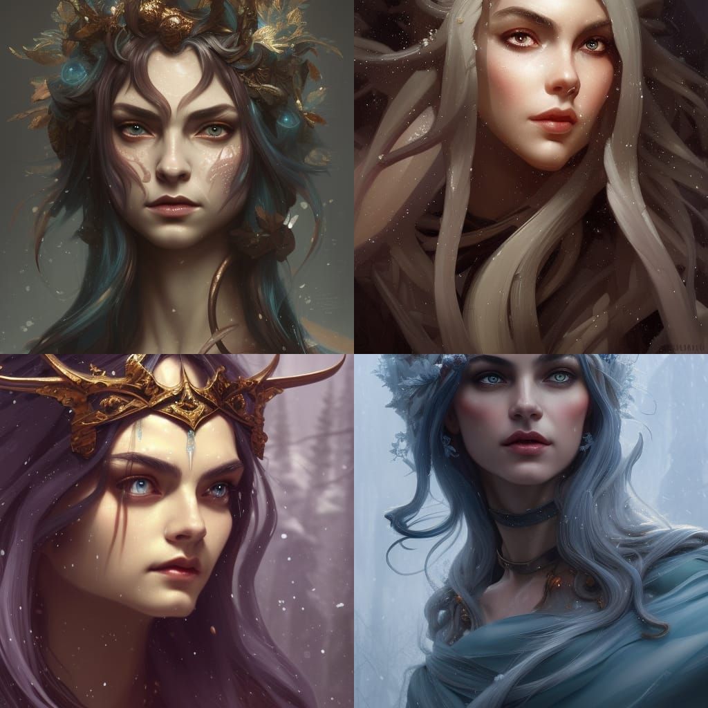 Cara Delavigne as a winter eladrin - AI Generated Artwork - NightCafe ...