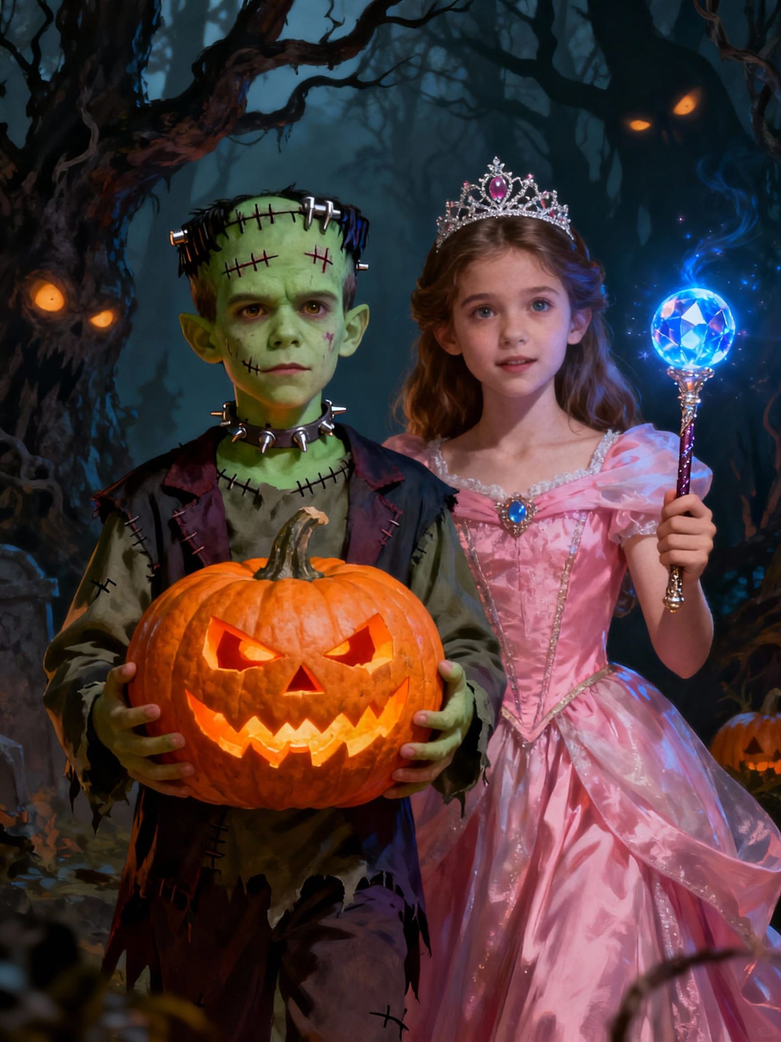 🎃 Brother and Sister Ready for Halloween 🎃  by @Tristan