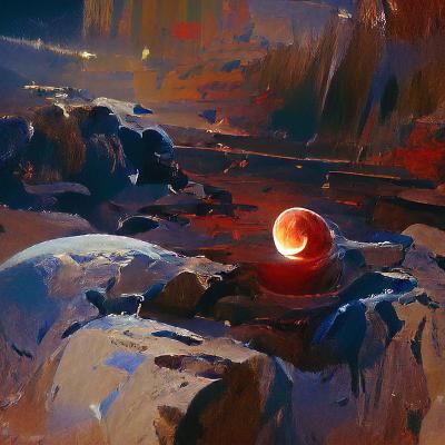 Lunar eclipse trending on Artstation James Gurney