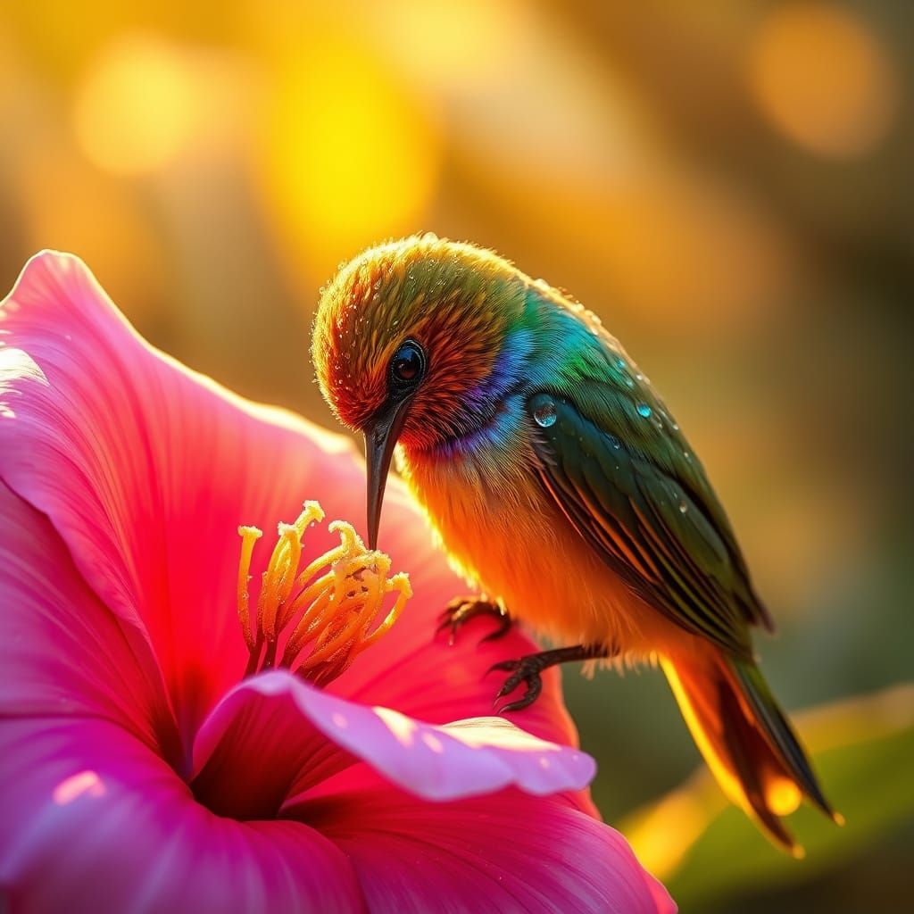 Sunbird Eating  by @CeronioArtistry