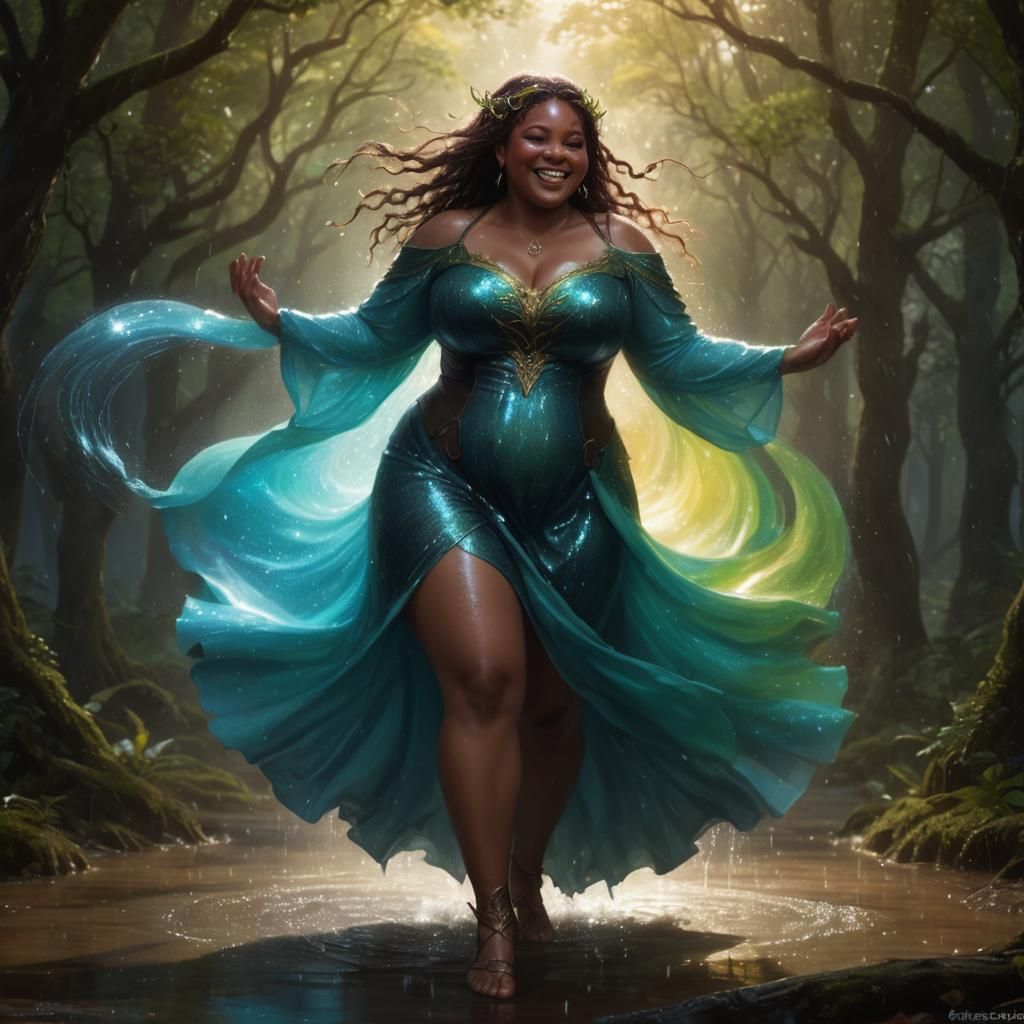 BBW Laughing in the Wood