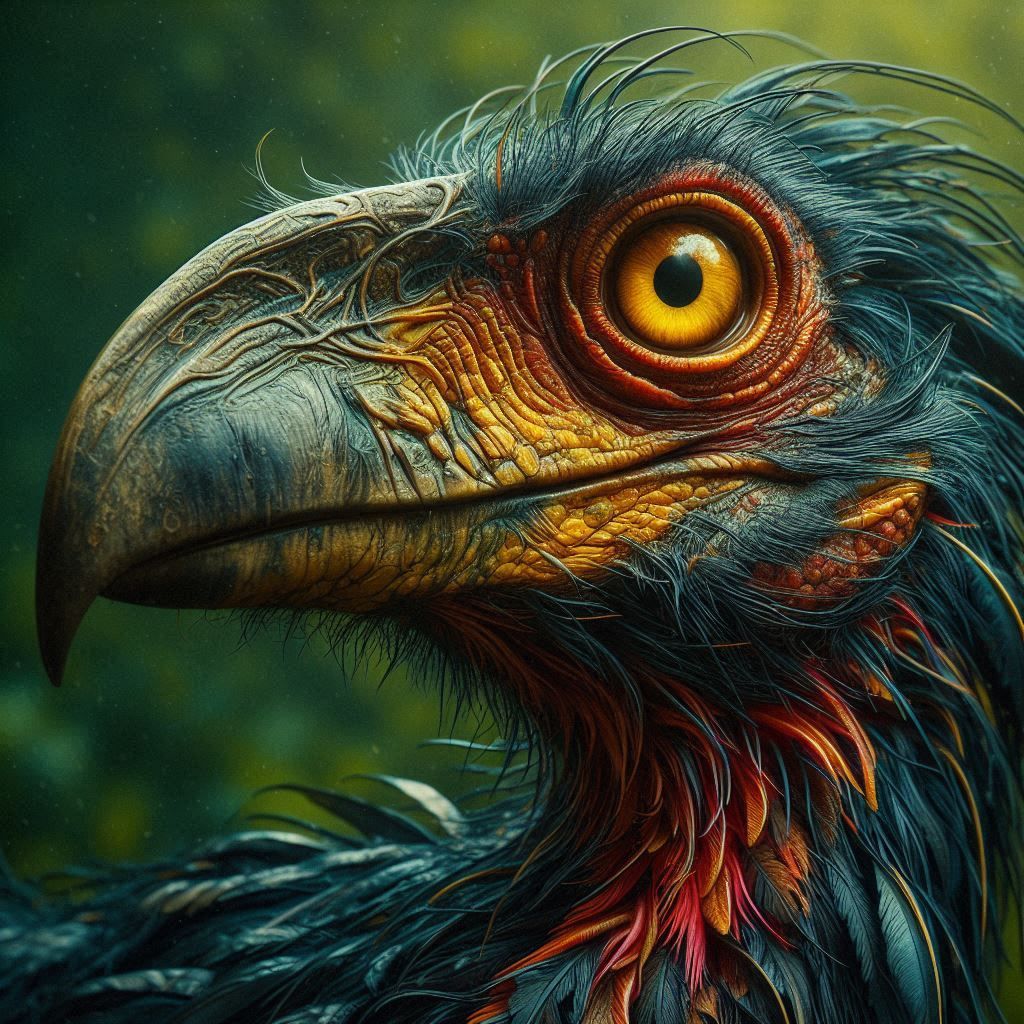 Prehistoric Terror Bird  by @Piktor