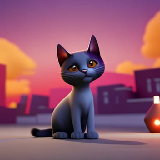 small,cute gray cat, white vase, street