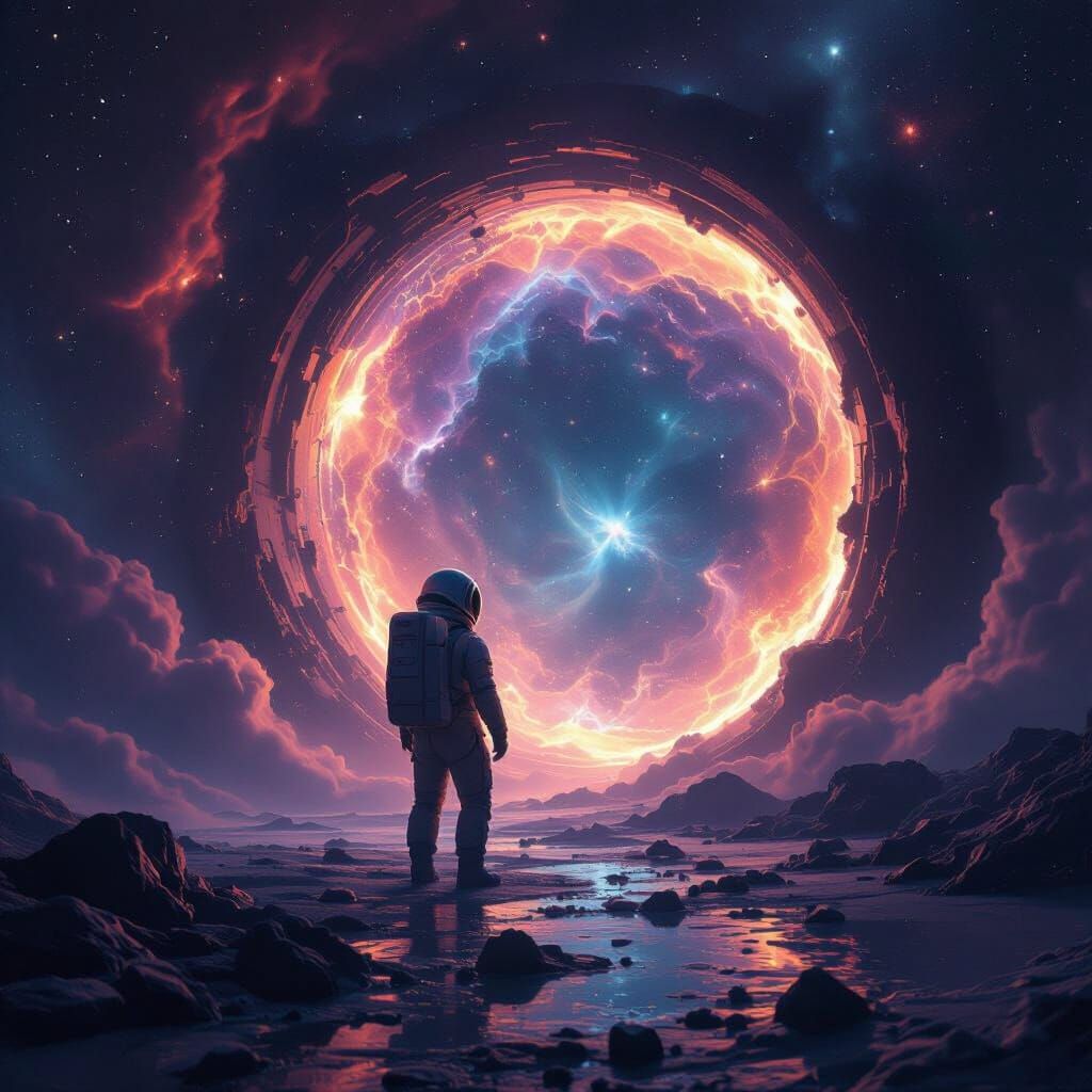 Within a dense, ancient forest, a wise old owl is depicted meticulously sketching constellations in a worn leather-bound journal. Moonlight ... - Start Image 1