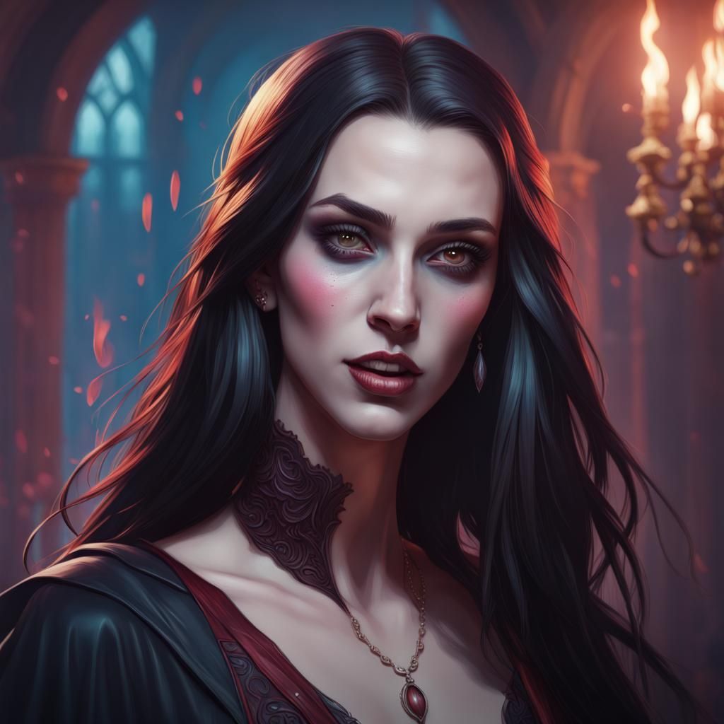 Dani Cimorelli as a vampire