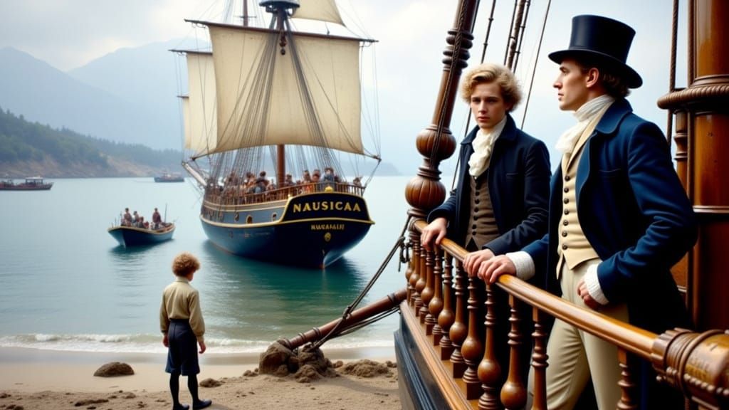 In the winter of 1809, Lord Byron's sailing yacht has just docked in the small Greek port of Mesolongi