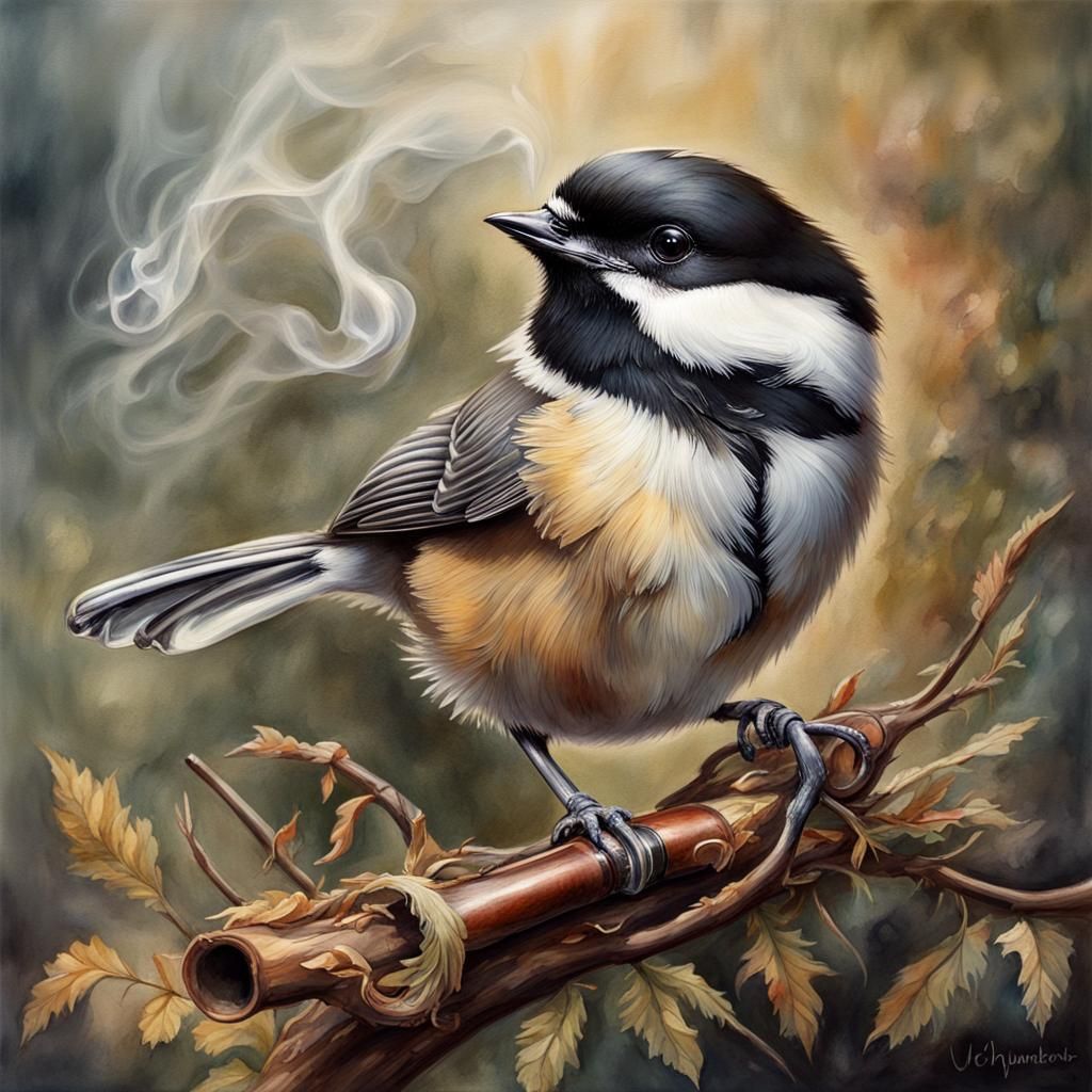 Bird breath in cold air AI Generated Artwork NightCafe Creator