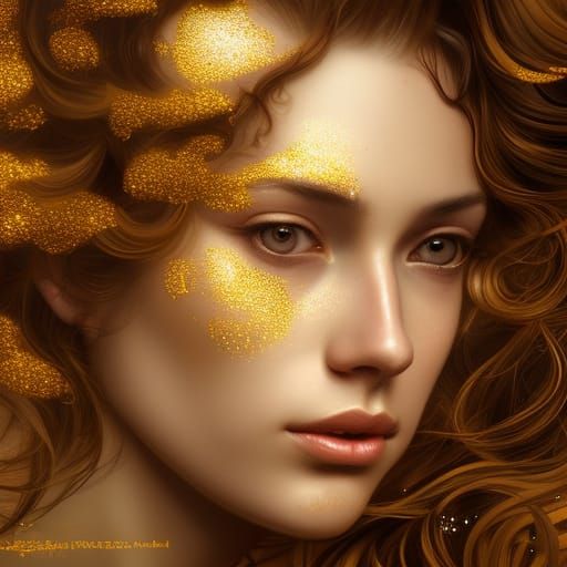 she's got glitter for skin