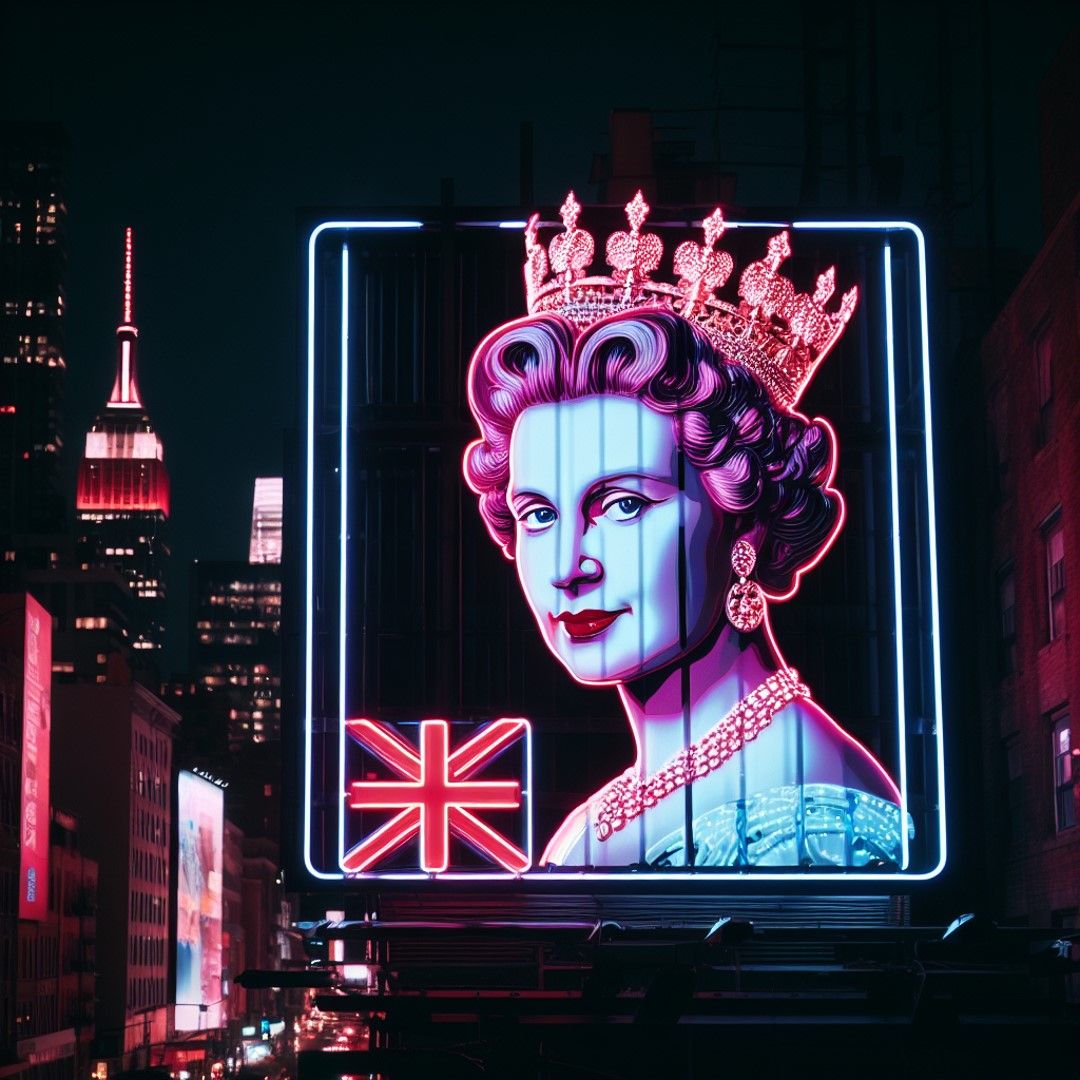 Neon queen - AI Generated Artwork - NightCafe Creator