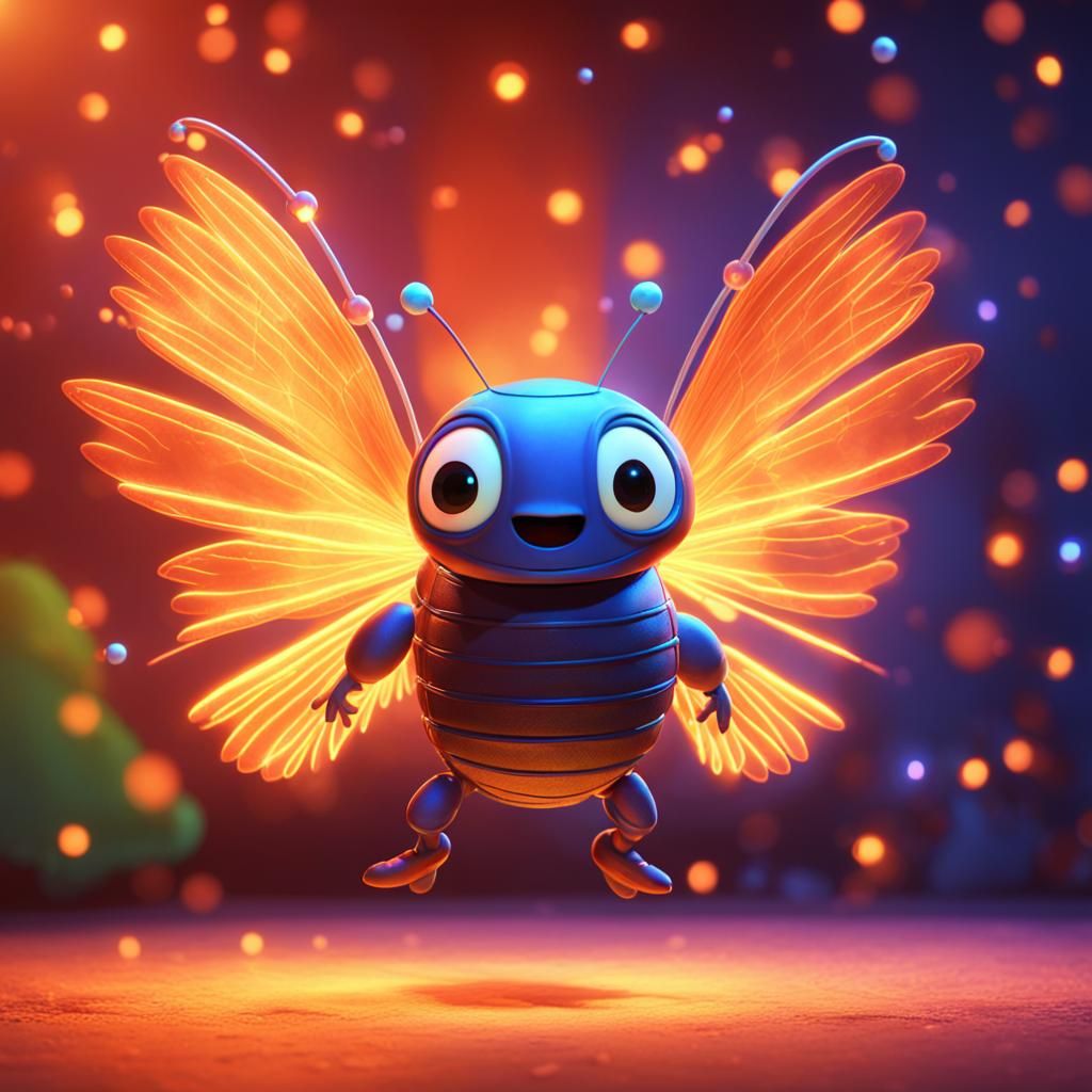 glowworm with wings