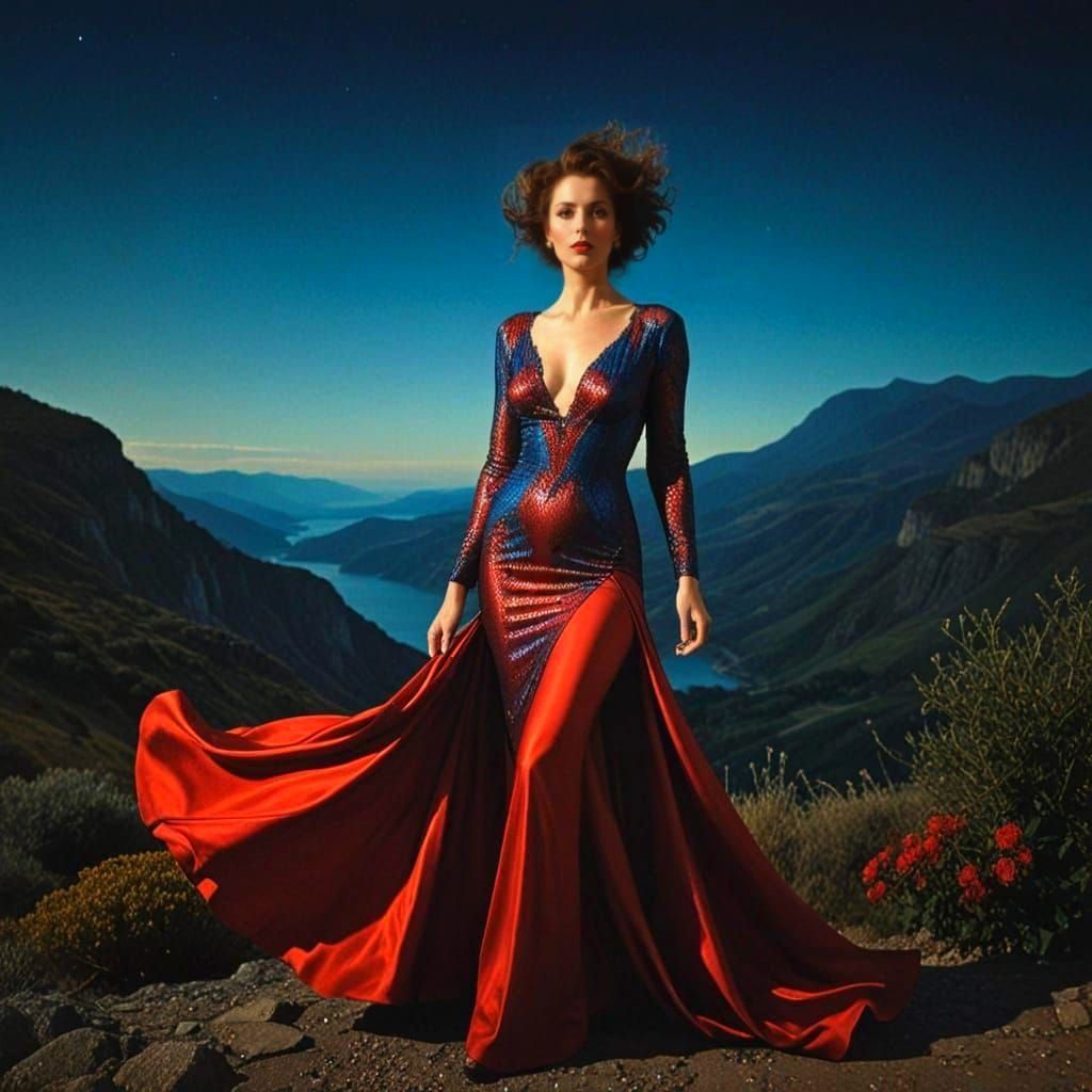 Timeless Elegance in a Charismatic Lady