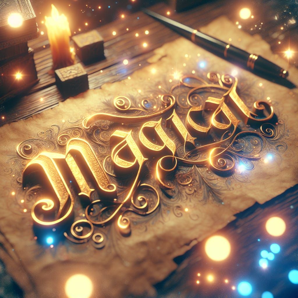 Magical writing   by @MArt