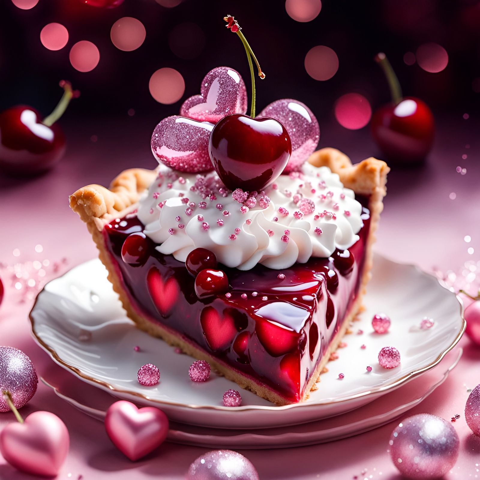 Sweet Cherry Love Pie ❤️🍒🥧✨  by @Yarrow